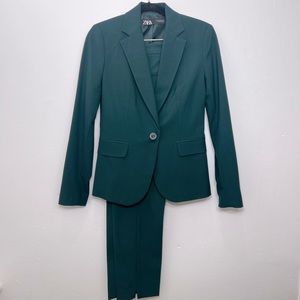 Zara 2-Piece Suit (Dark Green)